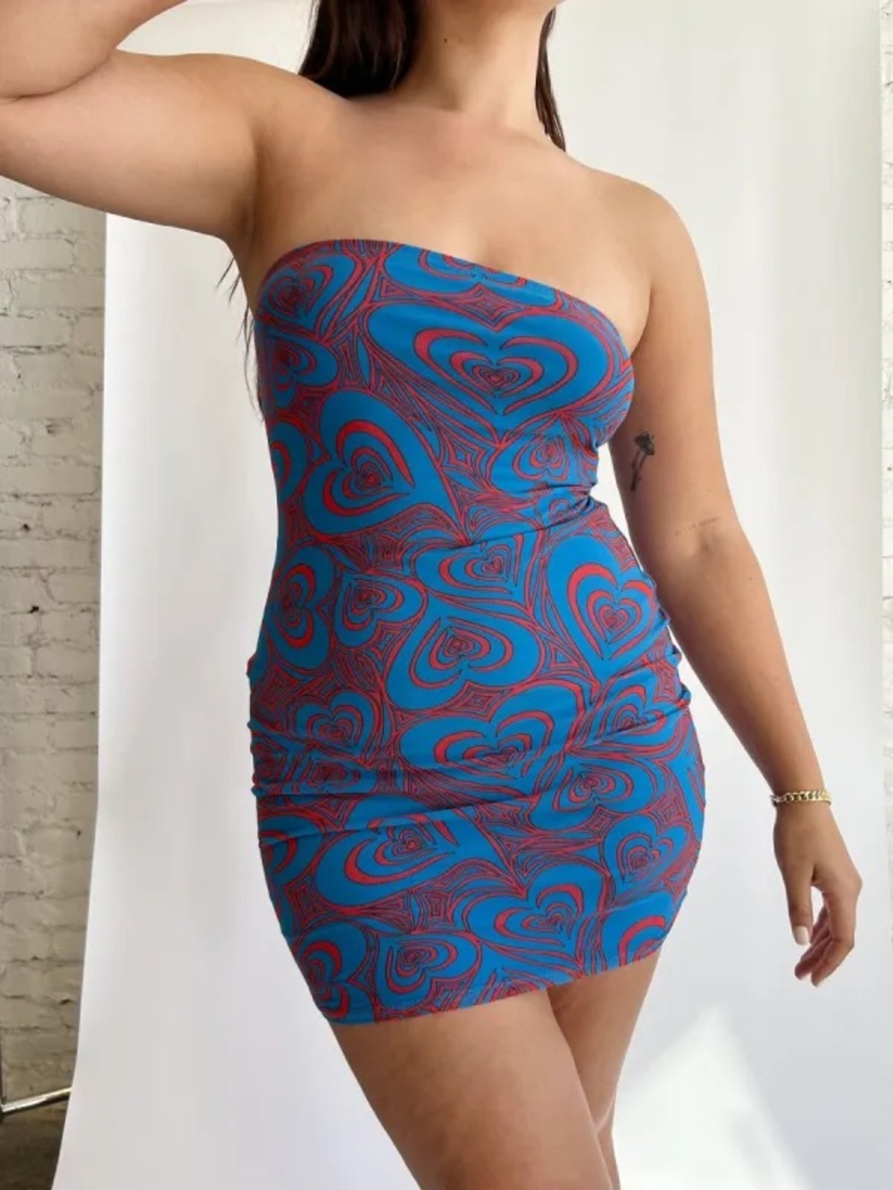 Lisa Says Gah Este Mini Dress, Wild Blue Hearts